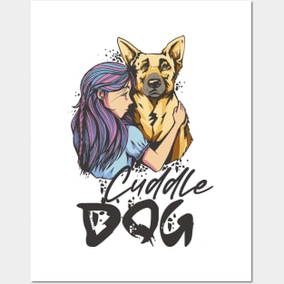 Dog Cuddle Time Posters and Art